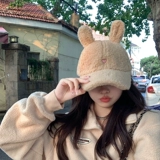 Бархатная демисезонная модная бейсболка, кепка, в корейском стиле