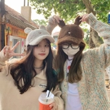 Бархатная демисезонная модная бейсболка, кепка, в корейском стиле