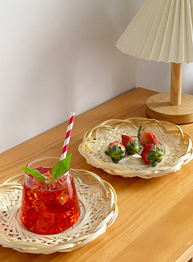 日式手工竹编酒店宾馆餐厅家用水