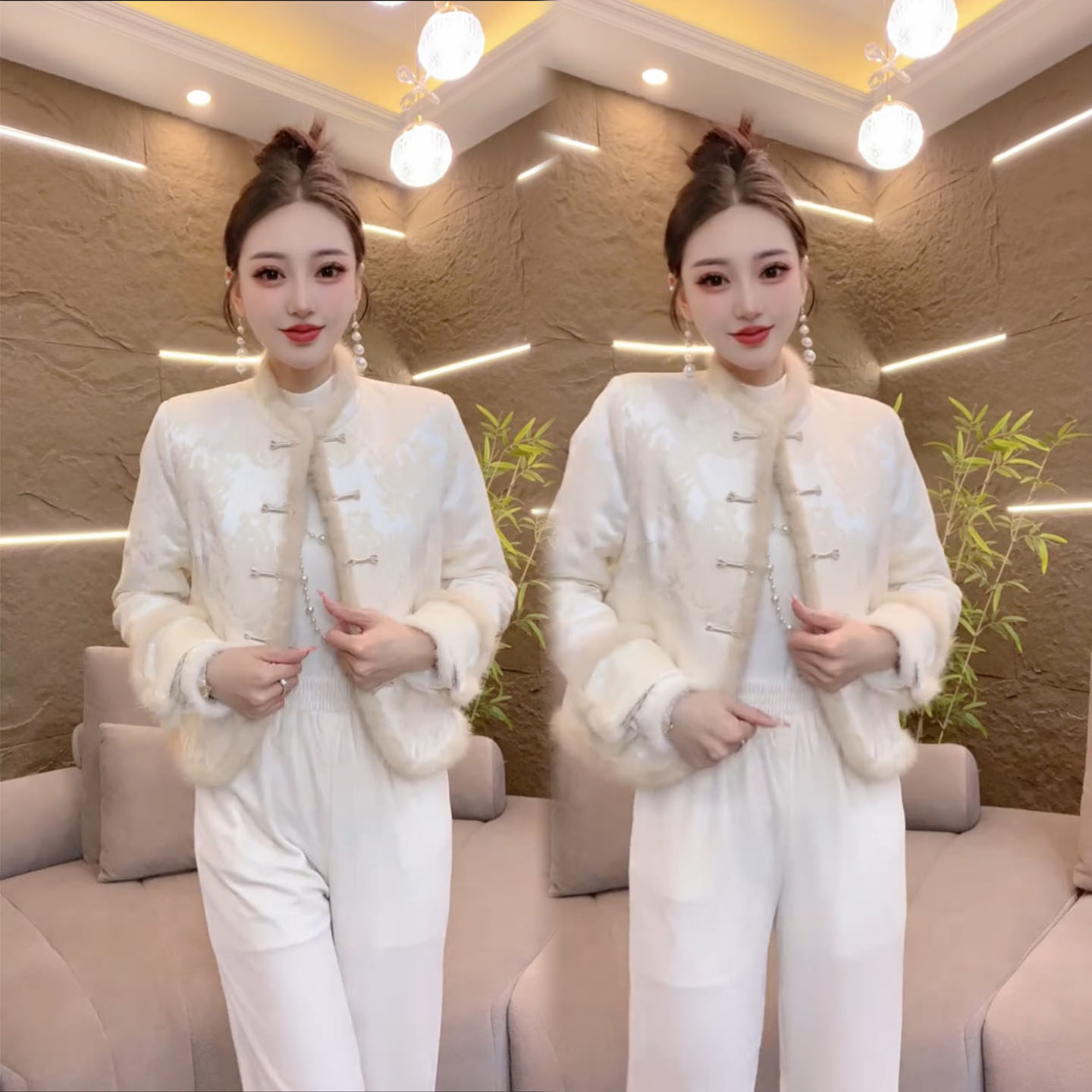 新中式国风改良盘扣加厚保暖唐装外套秋冬女装新款日常穿棉服外搭,淘宝优惠券,粉丝福利购,淘宝优惠卷