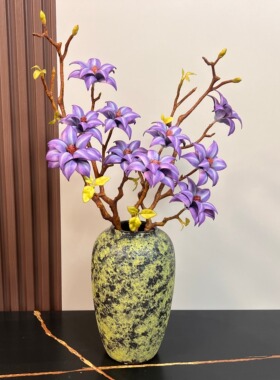 玉兰花仿真花高档长枝束大花朵客厅卧室餐桌假花摆件装饰花瓶插花