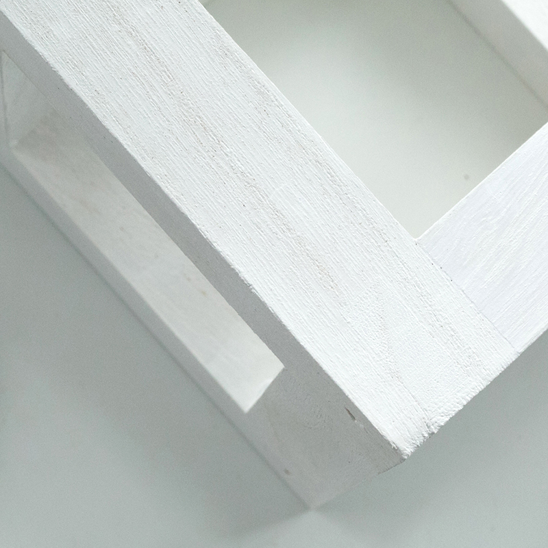 黑白灰正方形展示架婚礼甜品台木框造型架样板间软装木制摆件-图2