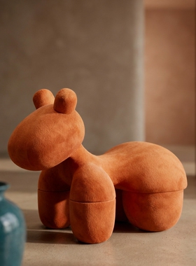 卡通动物毛绒落地摆件儿童卧室