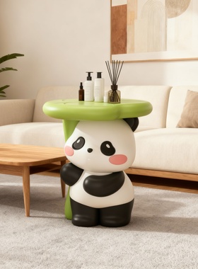 卡通熊猫造型收纳摆件