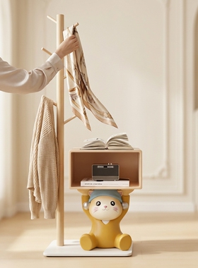 可爱猫咪玄关收纳落地摆件