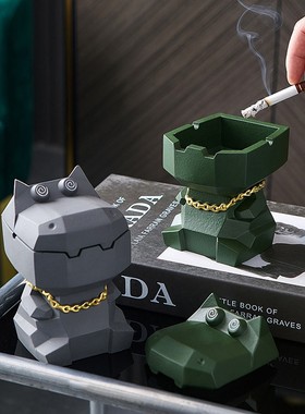 创意小动物造型烟灰缸摆件