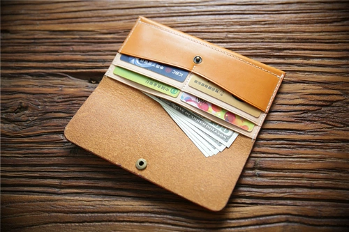 Мужской длинный бумажник, кожаный кошелек для школьников, DIY, из натуральной кожи, воловья кожа