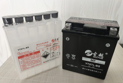 古越YTX7L-BS摩托车电瓶12V免维护150干蓄电池6ah钱江踏板车 - 图2