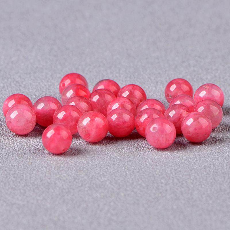7A天然蔷薇石散珠子DIY水晶饰品配件材料串珠单珠圆珠手链粉珠,淘宝优惠券,粉丝福利购,淘宝优惠卷