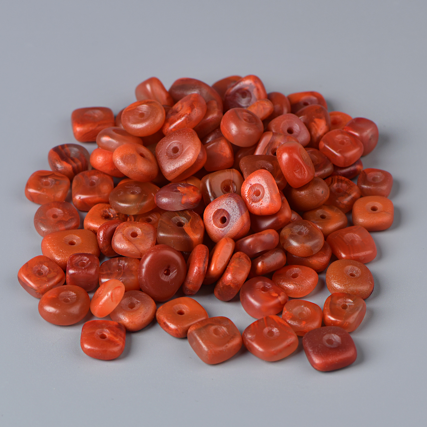 天然南红瓦西料随行扣DIY串珠配珠手工饰品配件材料串珠方珠单珠 - 图2