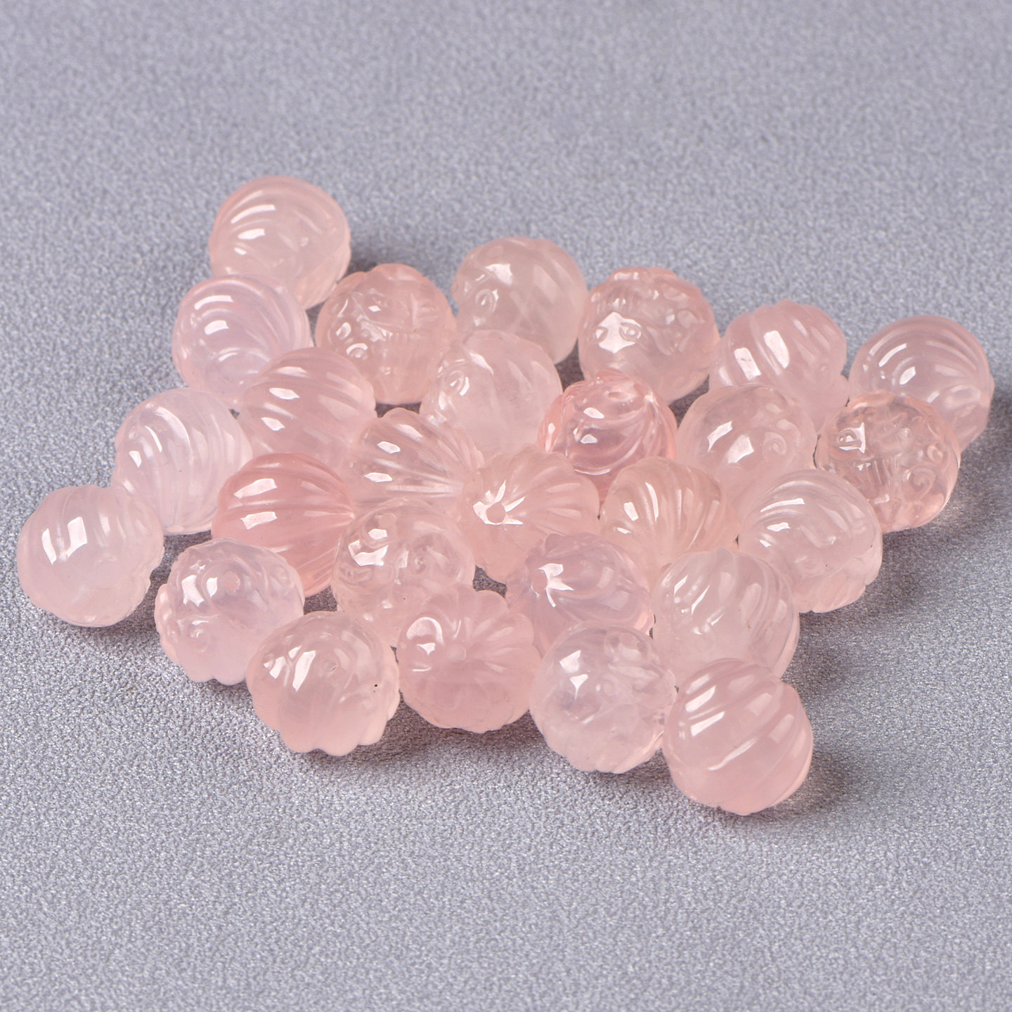 天然粉水晶九尾狐圆珠通孔散珠子diy饰品配件材料手链串珠手工,淘宝优惠券,粉丝福利购,淘宝优惠卷