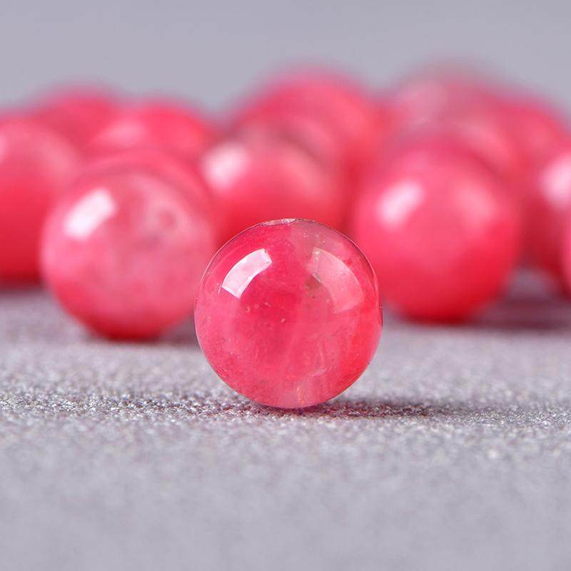 7A天然蔷薇石散珠子DIY水晶饰品配件材料串珠单珠圆珠手链粉珠,淘宝优惠券,粉丝福利购,淘宝优惠卷