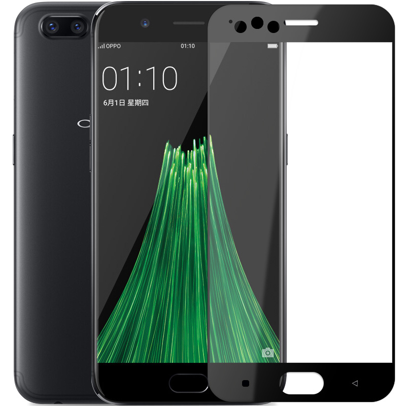 速谭钢化膜适用于oppo r11钢化膜0PP0R11plus全屏覆盖玻璃膜防指纹高清全包边硬边-图0