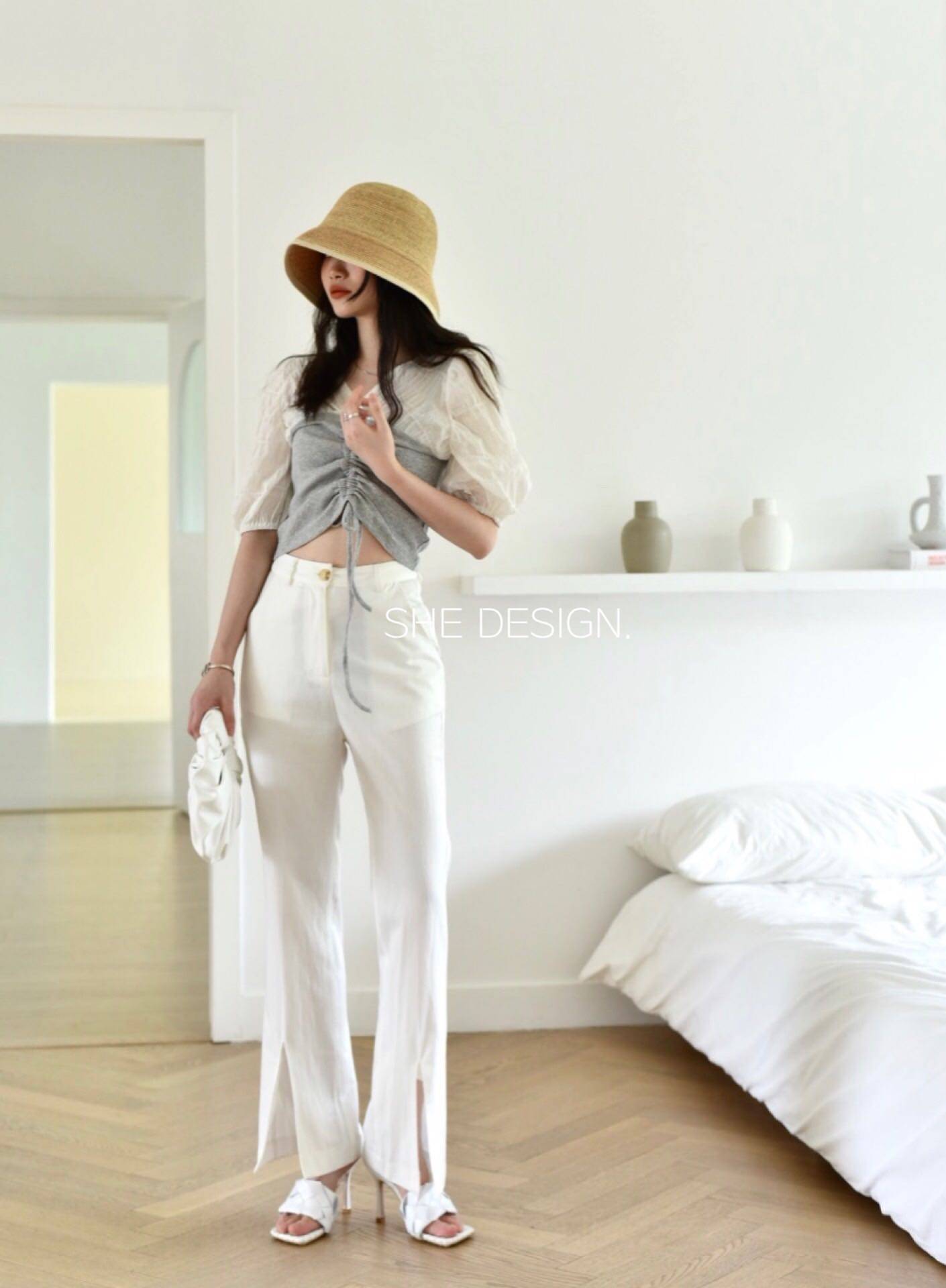 s&she/ 2020夏季新款复古气质上衣 小胖家女装店T恤