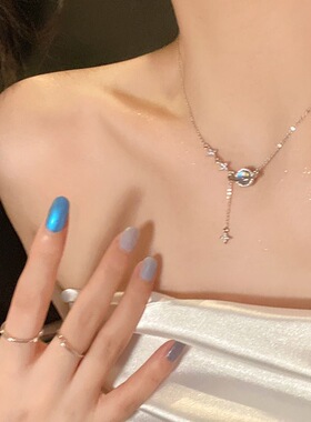 流苏星球项链轻奢设计感