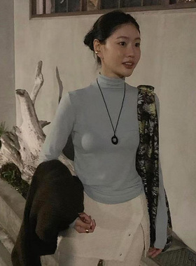 滴油镂空不规则椭圆吊坠项链时尚