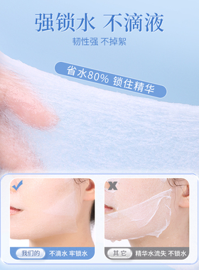 开孔款湿敷化妆棉敷脸专用可拉伸