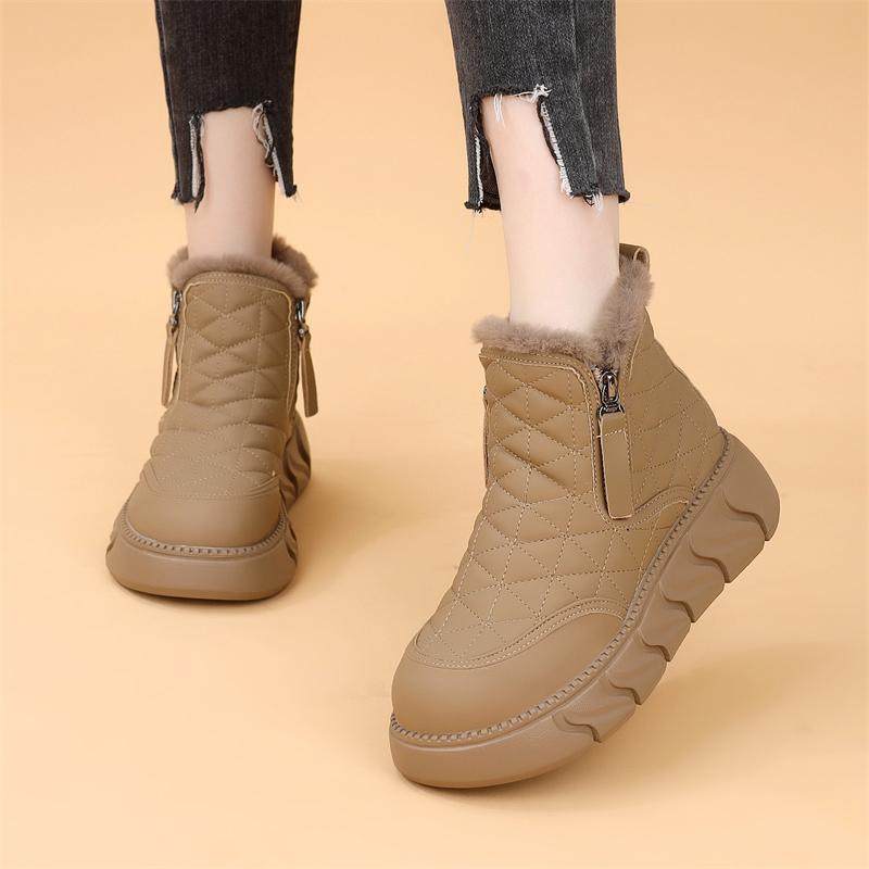 平底加厚雪地靴女2024年冬季新款防水防滑短靴东北抗寒暖和大棉靴,淘宝优惠券,粉丝福利购,淘宝优惠卷
