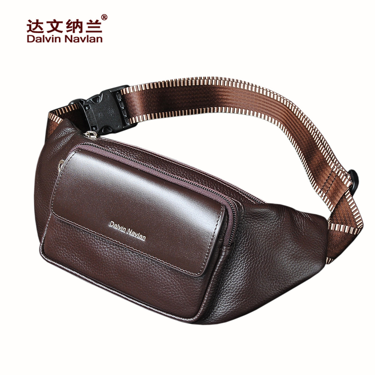 达文纳兰牛皮腰包 达文纳兰男士包袋