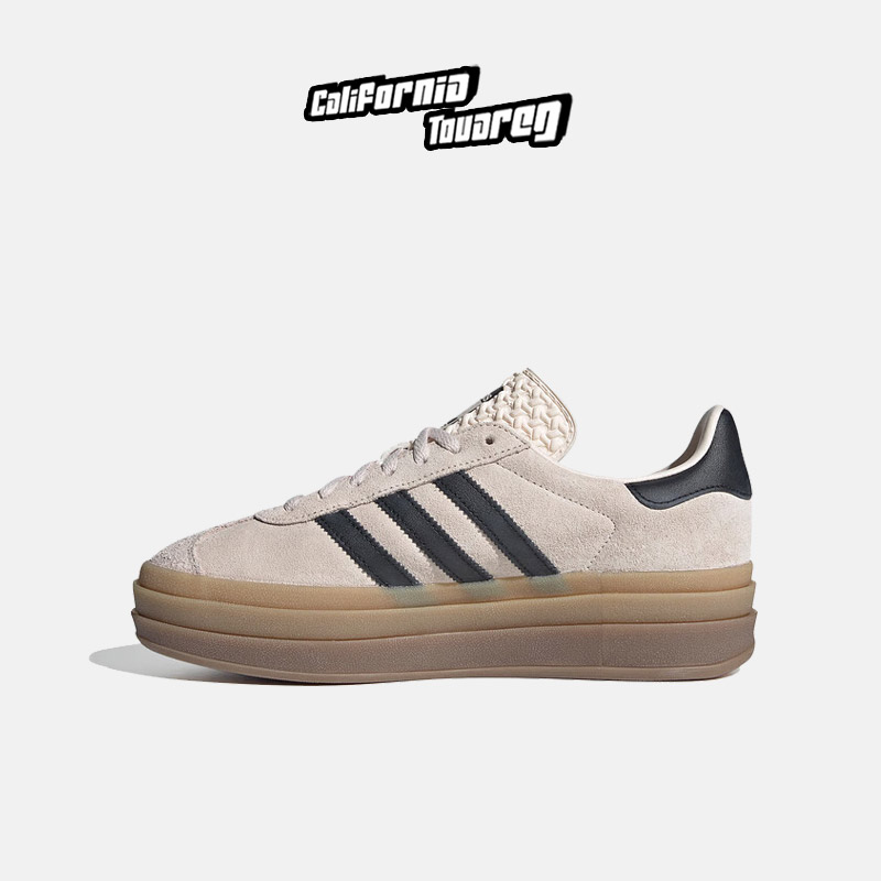 阿迪达斯Adidas GAZELLE BOLD三叶草女复古厚底运动休闲鞋IE0429 - 图0