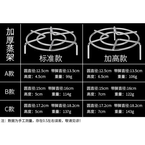 304不锈钢蒸架隔水家用电饭锅蒸屉蒸锅迷小蒸菜蒸笼高压锅蒸架子 - 图2