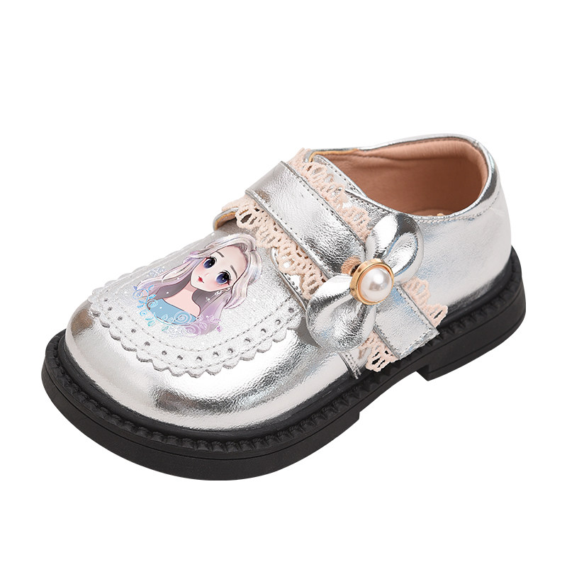 女童公主鞋儿童皮鞋2025秋季新款童鞋女孩洋气银色卡通宝宝鞋子女,淘宝优惠券,粉丝福利购,淘宝优惠卷