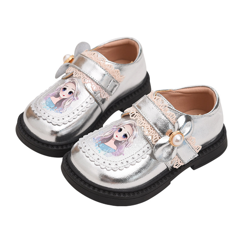 女童公主鞋儿童皮鞋2025秋季新款童鞋女孩洋气银色卡通宝宝鞋子女,淘宝优惠券,粉丝福利购,淘宝优惠卷