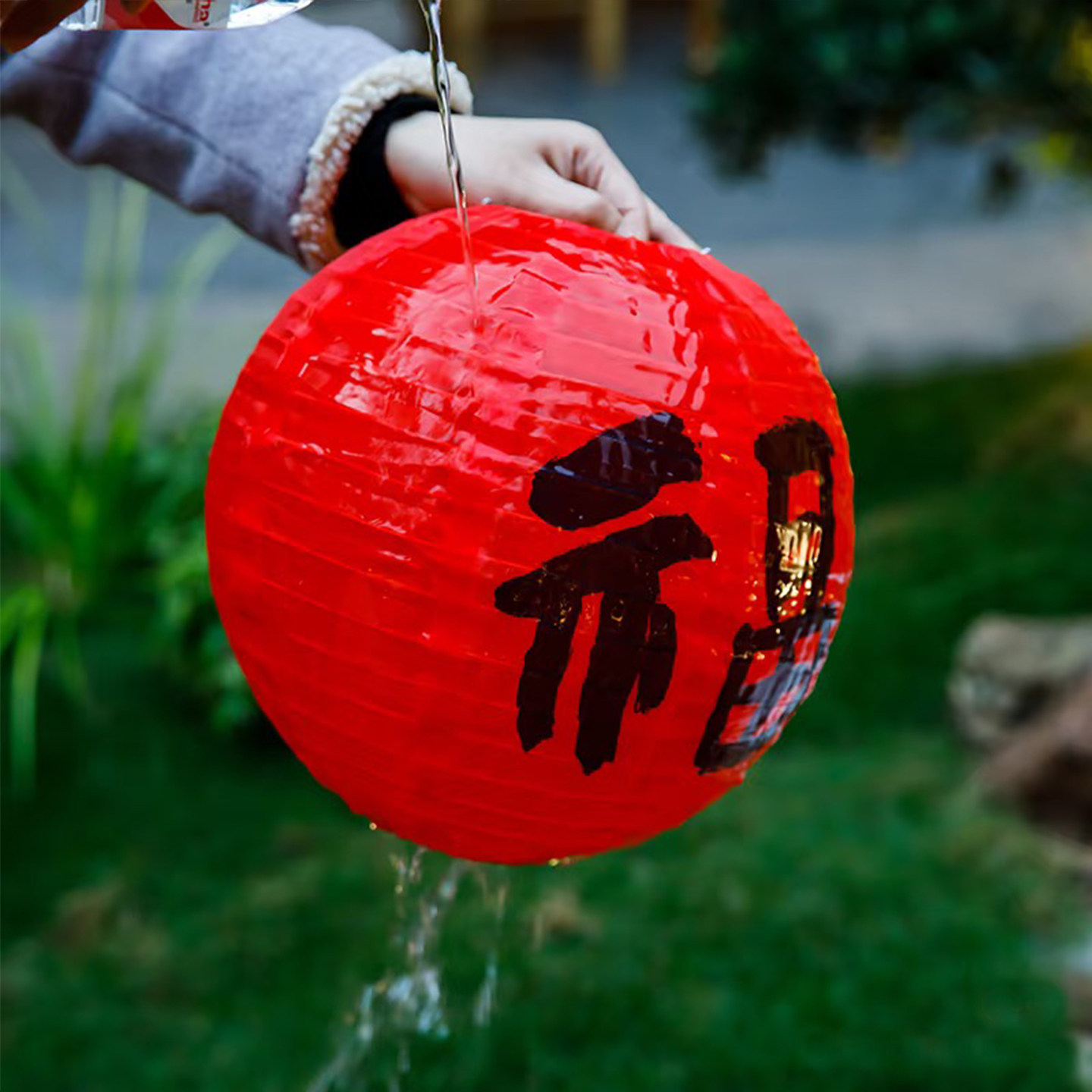 户外防水丝布灯笼圆形福字古风装饰花灯过年元宵场地布置氛围灯笼,淘宝优惠券,粉丝福利购,淘宝优惠卷