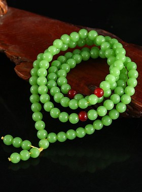 仿汉白玉多圈手链百搭长款项链女