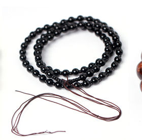 长款关公吊坠情侣配饰佛珠项链