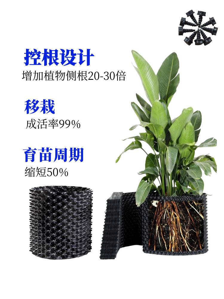 植物控根器围树板阻根板植树景观花盆专用排水板限根器槟榔护根器 - 图2