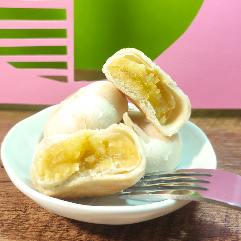 云南特产傣乡园经典玫瑰鲜花饼流心榴莲饼300(30克*10)糕点伴手礼