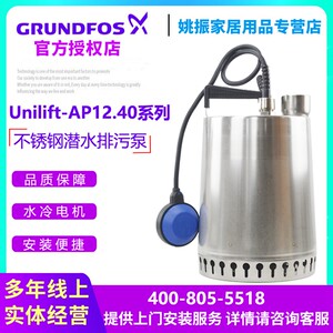 丹麦格兰富水泵AP12.40.08.A1小型潜水泵水景循环泵不锈钢排污泵