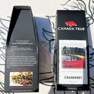 现货加拿大特产Canada True蔓越莓花草茶冰酒茶茶包特产回国送礼