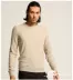 Một mặt hàng xa xỉ khác được thiết kế tinh khiết cashmere nam cổ thấp tròn rắn màu đơn giản thời trang cổ điển chạm đáy áo thun - Áo len Cashmere gile nam Áo len Cashmere