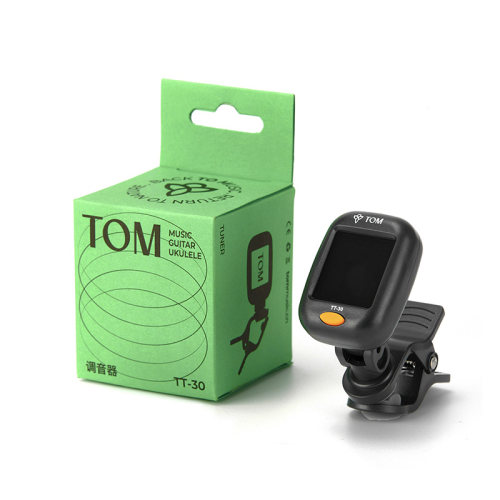 TOM TT30民谣吉他尤克里里调音器电子校音器十二平均律校音表夹式 - 图0