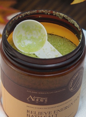 奥贝妮茶树舒缓能量浴足盐足部护理去死皮角质泡脚按摩盐足疗盐