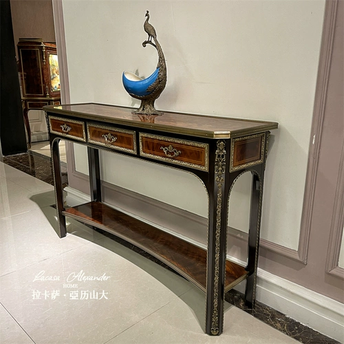 Европейский верант -верант Тайши с твердым деревом корпус Александр шкаф шкаф шкафа шкафа декоративный шкаф