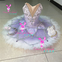 Danyiballet Professional Ballet Competition Suit Adult Children Lilac Gentle Fairies Perform Tutu Pantresses