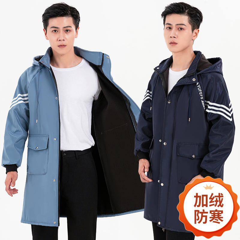 新款秋冬罩衣男女士加绒加厚工作服外套长袖厨房韩版围裙防水大褂,淘宝优惠券,粉丝福利购,淘宝优惠卷