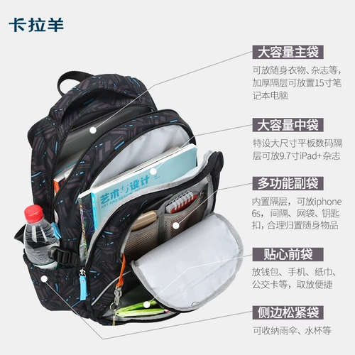 Вместительный и большой школьный рюкзак