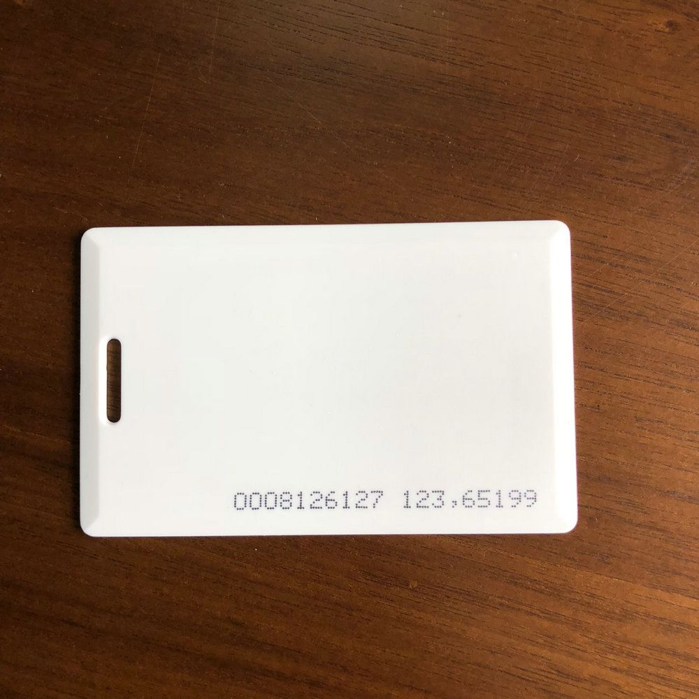 感应考勤机ID考勤卡消费卡门禁机ID厚卡印刷制作IC会员充值智能卡食堂空白卡带卡号KD12+ 36 38科密消费机52A - 图2