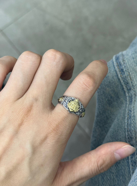 黄财神扎基拉姆开口戒指