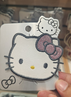 【MINISO】名创优品Hello Kitty刺绣对装发夹塑料HelloKitty旅游
