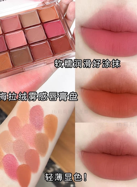 卡梅拉口红盘亚光雾面唇膏化妆师