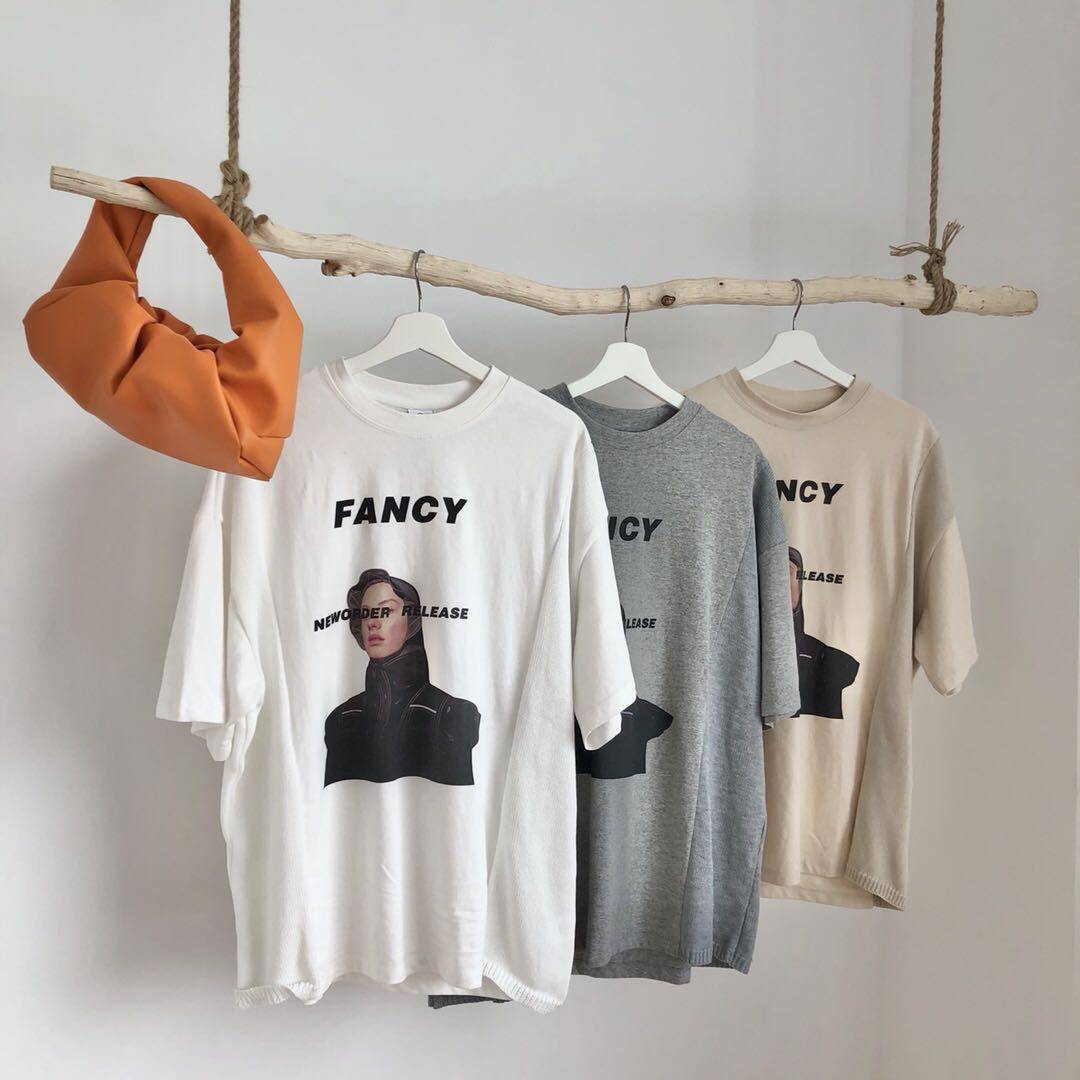 2020春夏装s&she复古人像印花t恤 SASA喵喵T恤