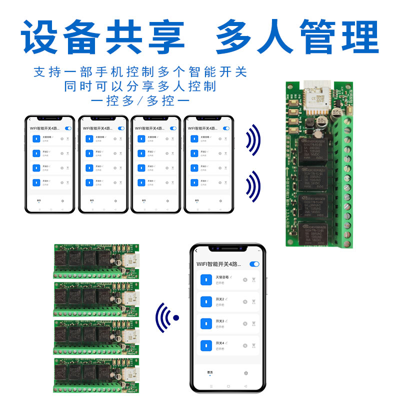 涂鸦智能wifi远程遥控开关蓝牙双模APP无线9V12V24V继电器模块