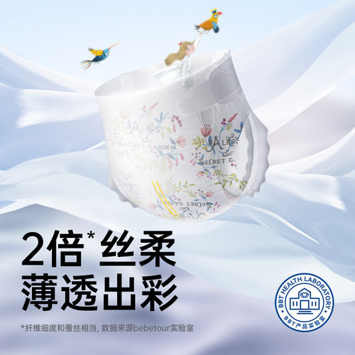 bebetour爱丽丝拉拉裤宝宝专用超薄透气纸尿裤婴儿夜用尿不湿*1包 - 图0