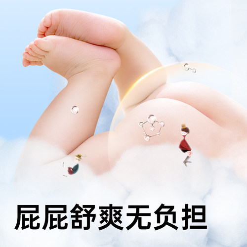 bebetour爱丽丝拉拉裤宝宝专用超薄透气纸尿裤婴儿夜用尿不湿*1包 - 图3