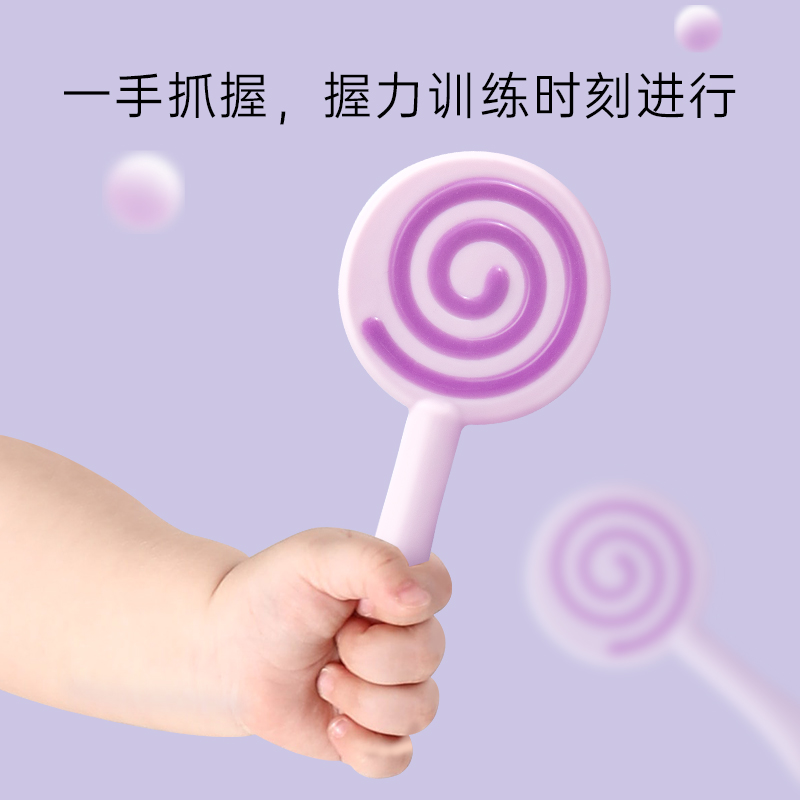 拍2件！婴儿棒棒糖安抚牙胶磨牙棒